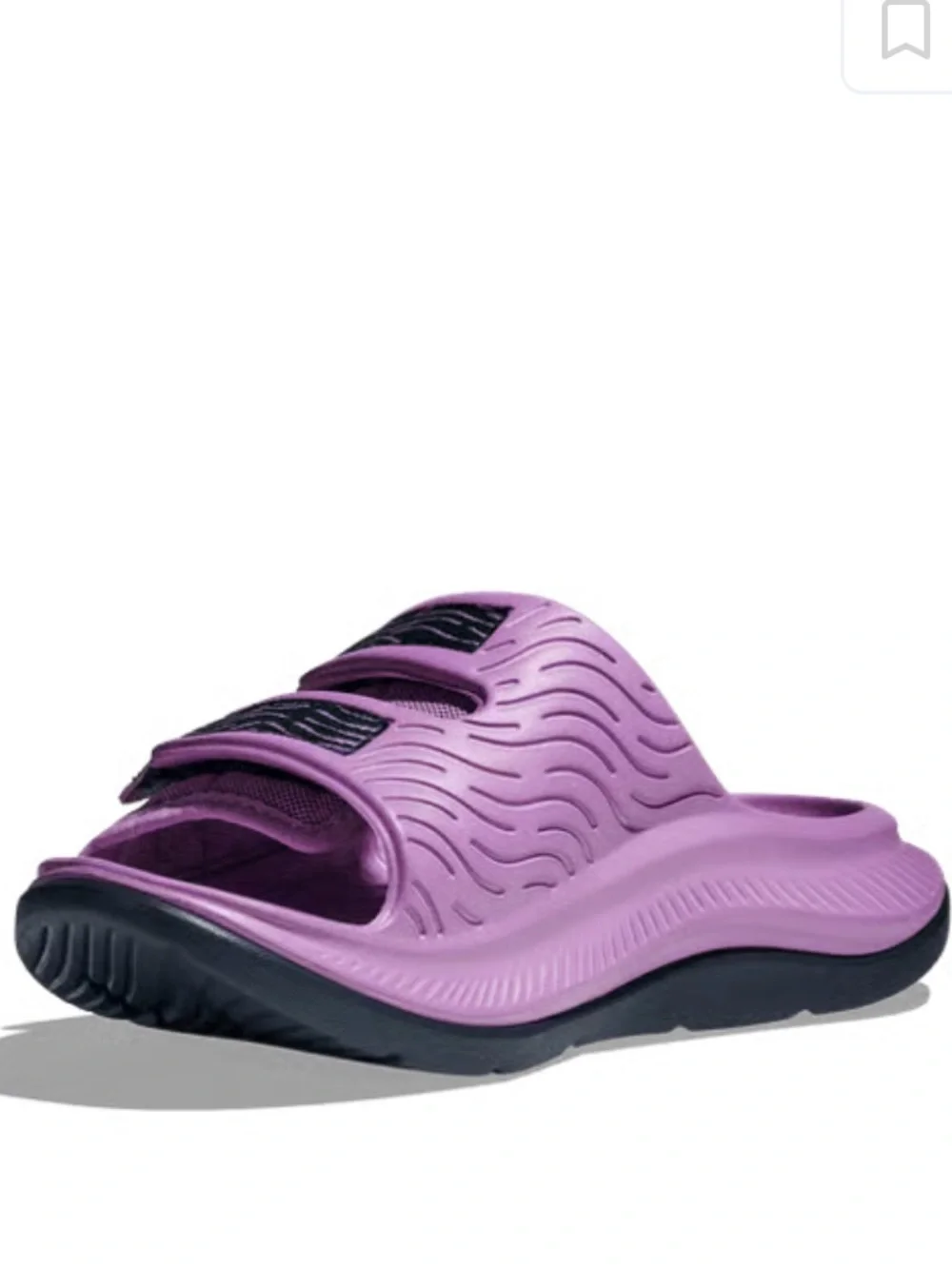 NEW💜HOKA All Ora Luxe Slide Sandals in violet bloom/outer space $80 m 14, w 15